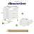 Melton Set Of 2 Nightstand With Charging Station, Bedside Table With Storage Drawers, Night Stand For Bedroom, End Table Or Side Table For Living Room, 15.5" D X 18.9" W X 24" H, White/Gold