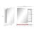 Exquisite Wall Mount Appearance Bathroom Cabinet with Shelf,Towel Rack with Mirror Sliding Door