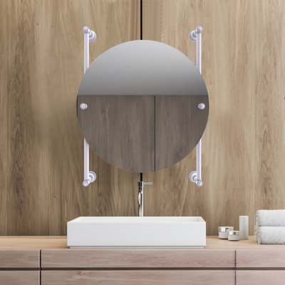 Miroir de meuble-lavabo biseauté sans cadre Freyja