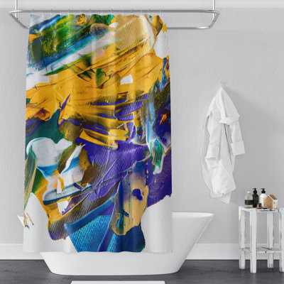 Rideau de douche abstrait