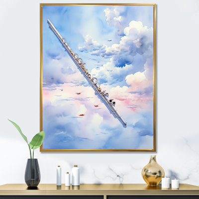 «Music Flute Flight Sky Blue I» sur toile