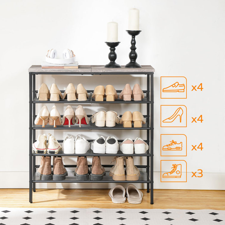 20 Pair Stackable Shoe Rack 17 Stories