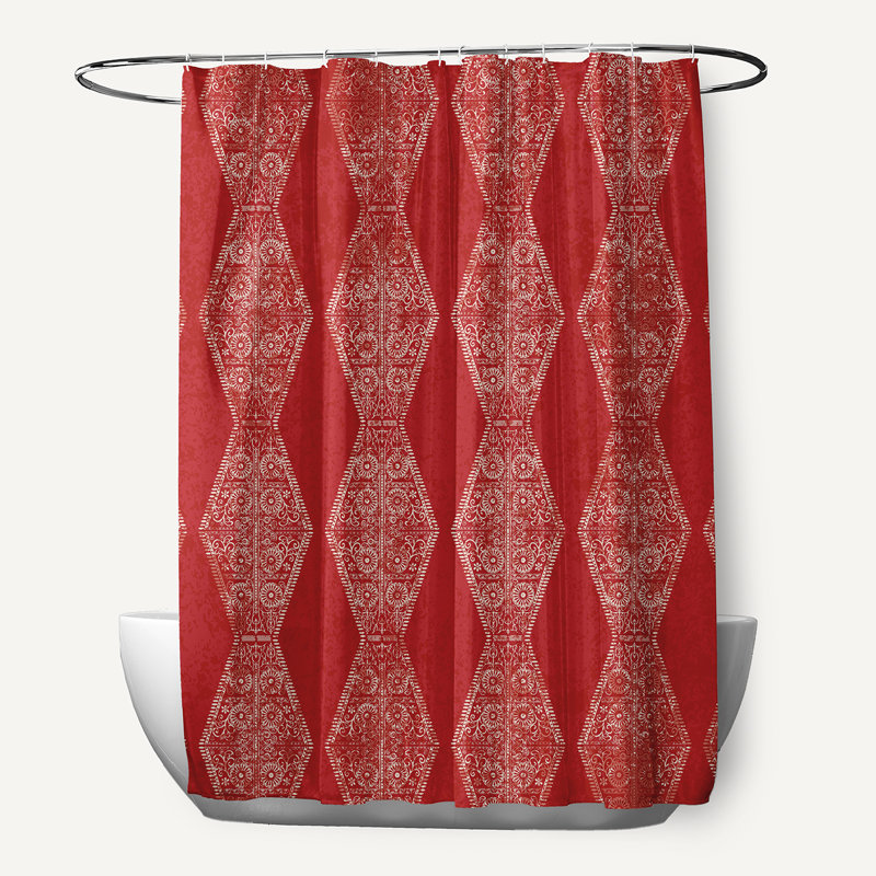 Rideau de douche Harrel, Rouge
