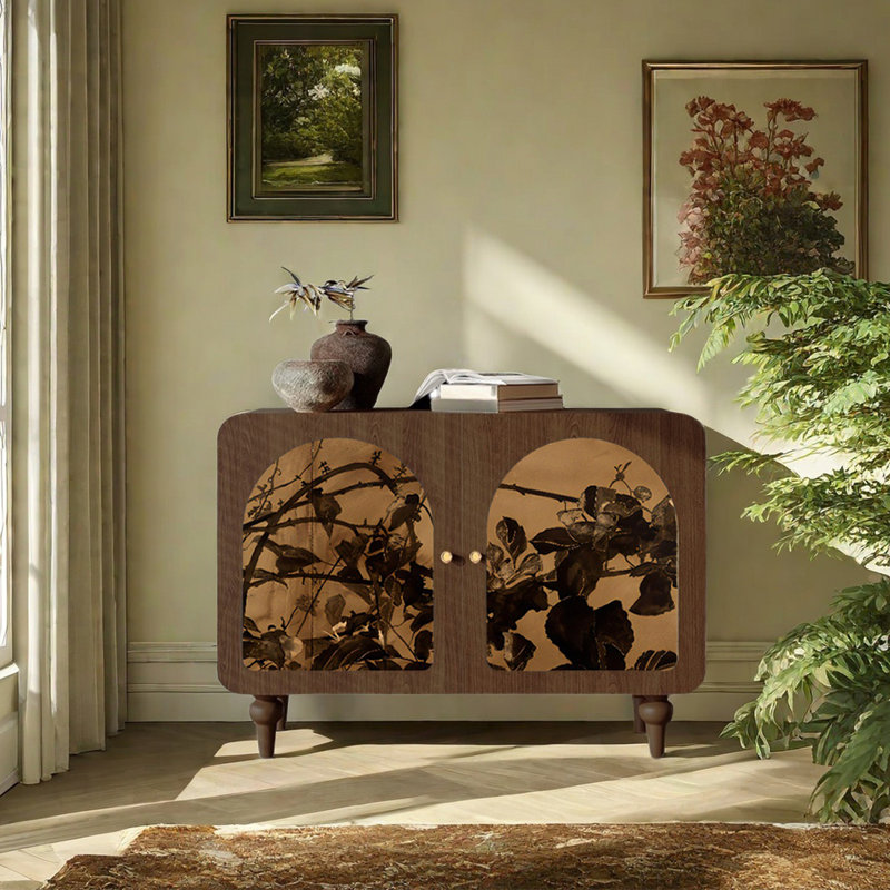 Armoire d'appoint Art Deco, Brun noyer