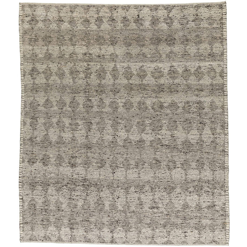 Hearthstone Hand Knotted Wool Area Rug in Brown/Gray, Rectangle 10' x 14'
