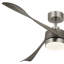 Ventilateur de plafond 54 po à 3 pales DEL moderne avec télécommande et ensemble d'éclairage 54 po-1878705357