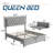 
Gerasim Bed Frame with Two Storage Drawers & LED Headboard Acrylic Mirrored,Velvet Upholstered Platform Bed-2123045524-2123045526