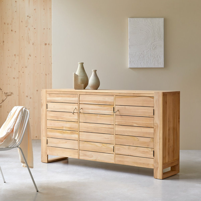 Minimalys 66.93'' W Solid Wood Sideboard