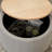 Round Storage Ottoman,2 in 1 Function, Work as End table and Ottoman-1169334065