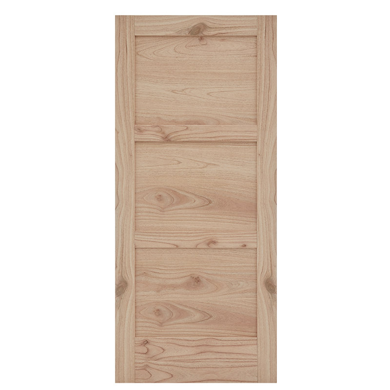 Porte intérieure en dalle de cèdre blanc brut 3 panneaux MODA, 28 po x 80 po