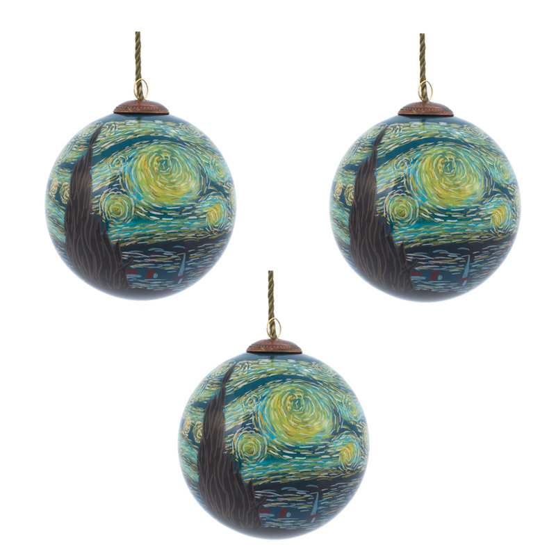 Ornement boule de nuit étoilée