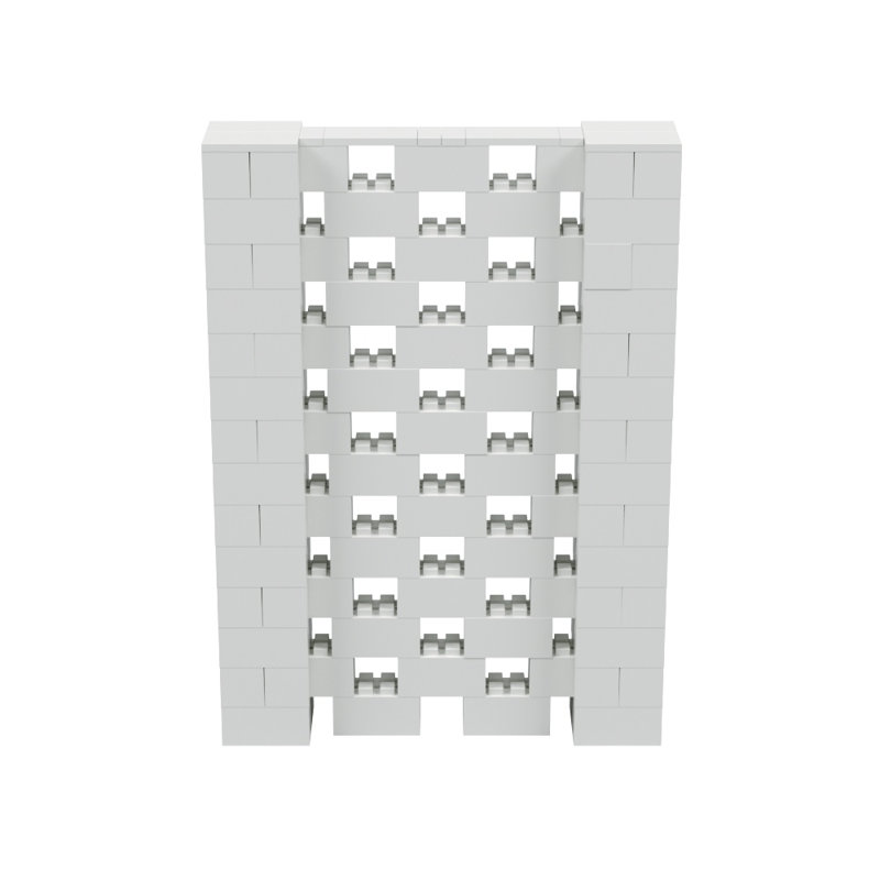 Ensemble mural Everblock, H 84 po x l 60 po x P 12 po, Gris clair