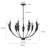 9-Light Dimmable Classic / Traditional Chandelier-411955749