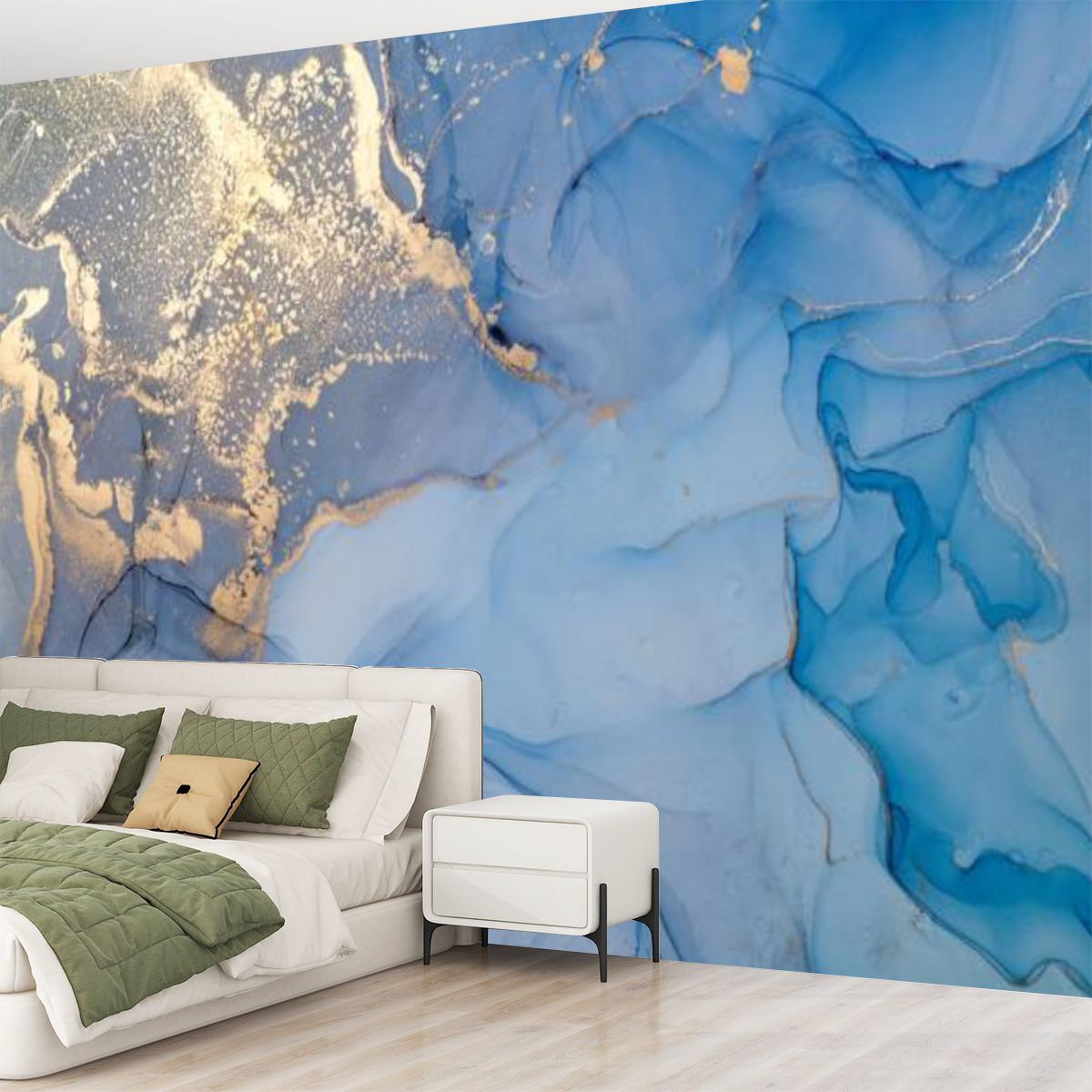 Mercer41 Peel and Stick Canvas Wallpaper Wall Mural Abstract colorful ...