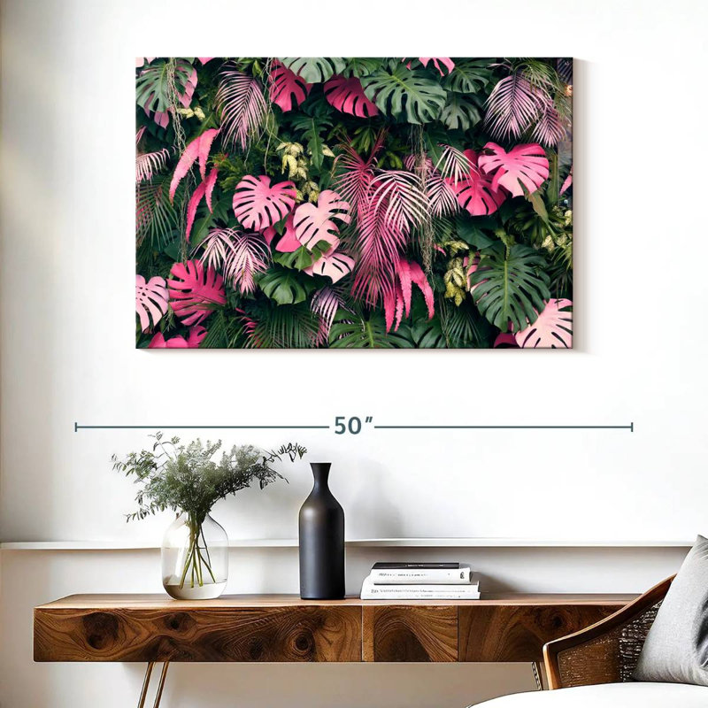Harnek rose d'été Monstera, H 26 po x l 39 po