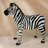 Black and White Zebra Garden Statue