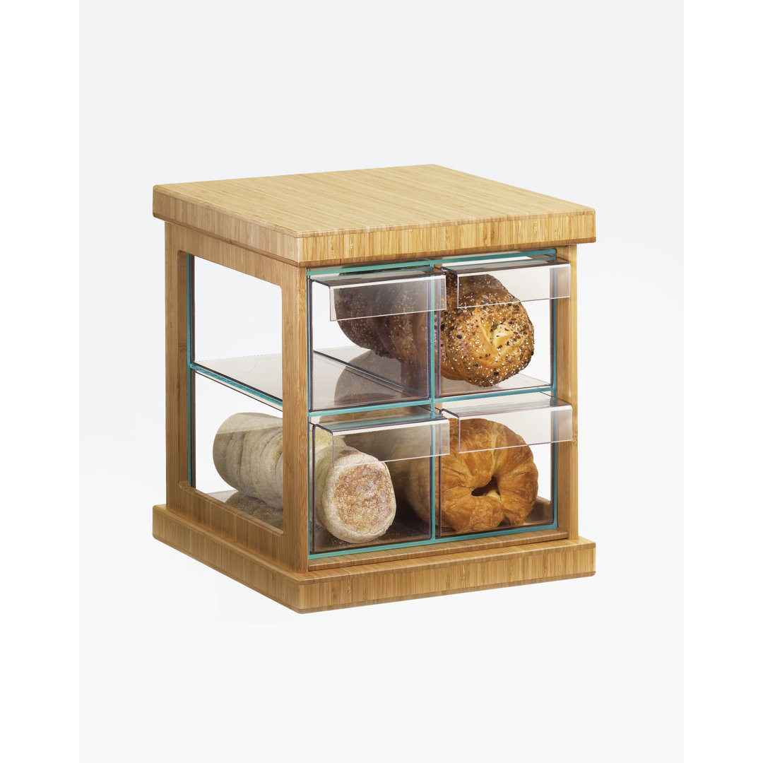 Bamboo 4 Drawer Bread Case Cal-Mil