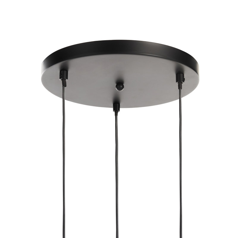 Bettzel 3 - Light Matte Black Drum Pendant