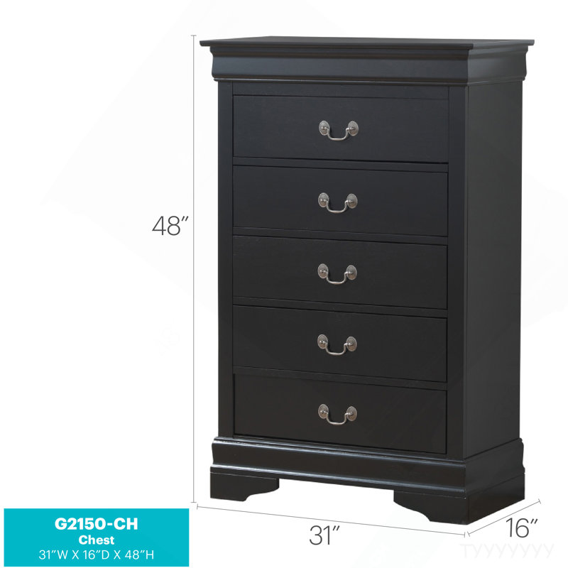 Commode Louisphillipe, noir, Noir