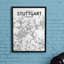 Stuttgart City Map - No Frame Print-1314639891