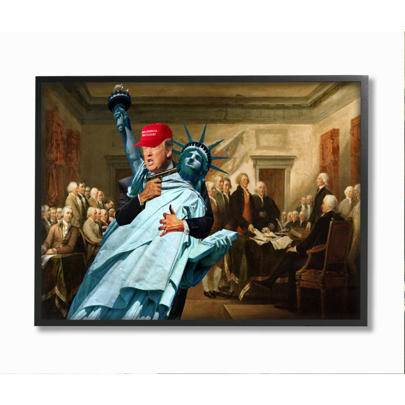 Impression « American opinion » par Barry kite-impression d’art graphique Liberty, H 30 po x l 24 po