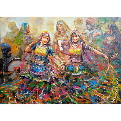 Desert Festival Celebration | Acrylic On Canvas | Wall Décor