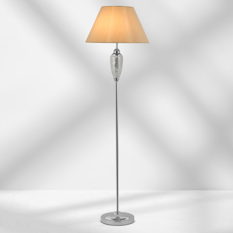 157cm Chrome Traditional Floor Lamp
