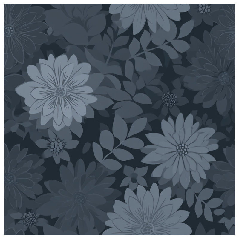 Rideaux floraux, voilages et voilages à motif floral - 1 panneau, Blockout, 50" x 80" - 1 Panel