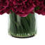 Faux Peony Arrangement in a Glass Vase-714086740