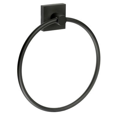 Wall mounted towel ring - square escutcheon