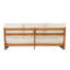 Paresseux d'extérieur 3 places en acacia beige-1854883350