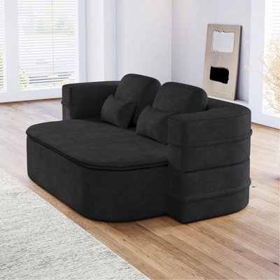 Canapé-lit 75 po 2-en-1 pliable, canapé-lit convertible en mousse avec couverture multifonctionnelle, canapé-lit pliant au sol, canapé-lit pour salon