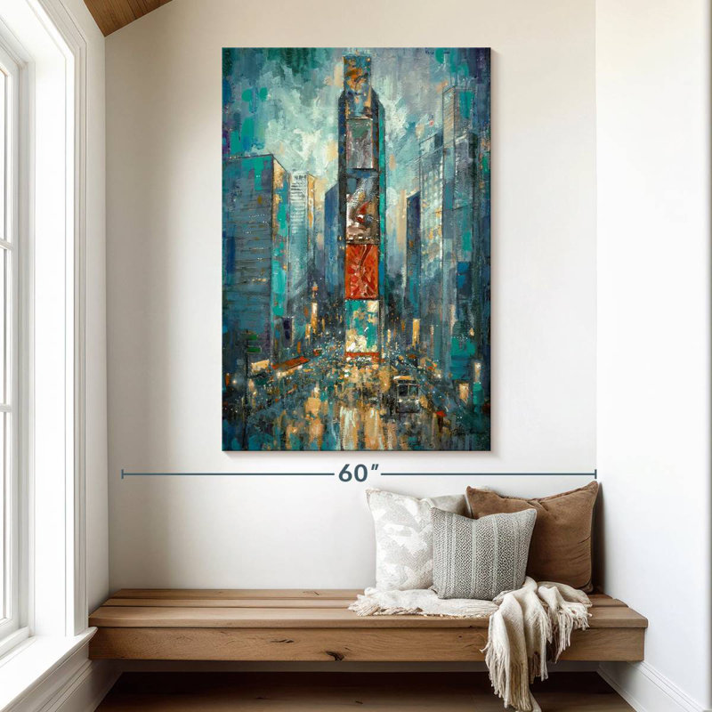 Aime Bustling City Of Lights, 51" H x 34" W