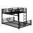 L-Shaped Metal Twin Over Full Size Bunk Bed-241808648