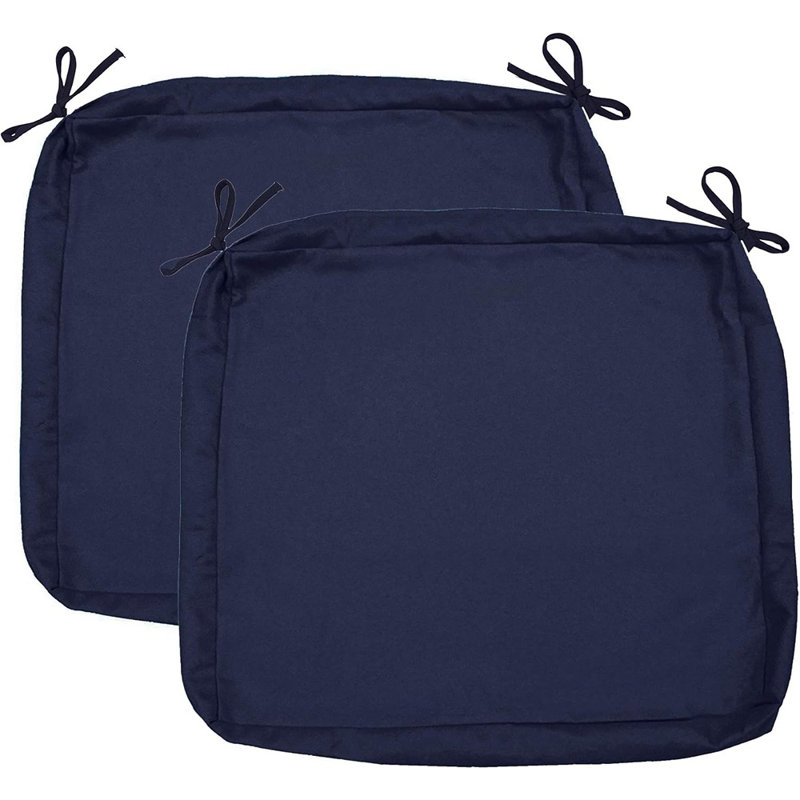 Housse de coussin d'extérieur hydrofuge pour chaise carrée