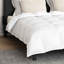 Winter Duvet Set 3 Pcs White 94.5 x 86.6 In Microfiber, Cotton-327710147
