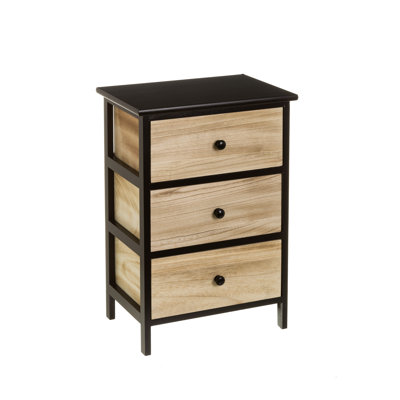Deidre 40cm W Solid + Manufactured Wood Bedside Table