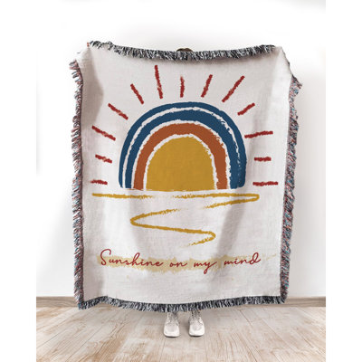 Sunshine On My Mind 100% Cotton Throw