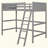 Solid Wood Loft Bed With Ladder