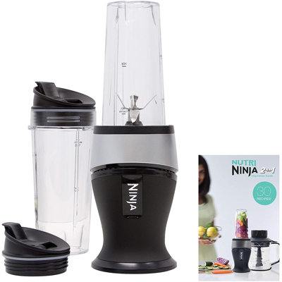 Ninja Fit Compact Personal Blender, Portable Blender with (2) 16-oz. Cups and Lids, Black