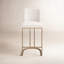 Rayla Upholstered Stool with Metal Frame