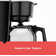 BLACK+DECKER 12-Cup Coffee Maker with Easy On/Off Switch, Easy Pour, Non-Drip Carafe with Removable Filter Basket, Vortex Technology, Black