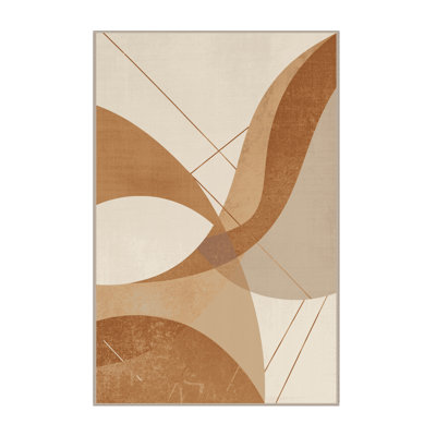 Tapis beige doux et moelleux Elwell