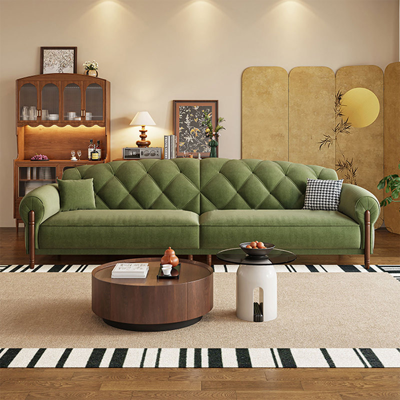 Coussin modulaire en polyester vert, H 34,25 po x l 110,24 po x P 37,4 po, Vert, 4