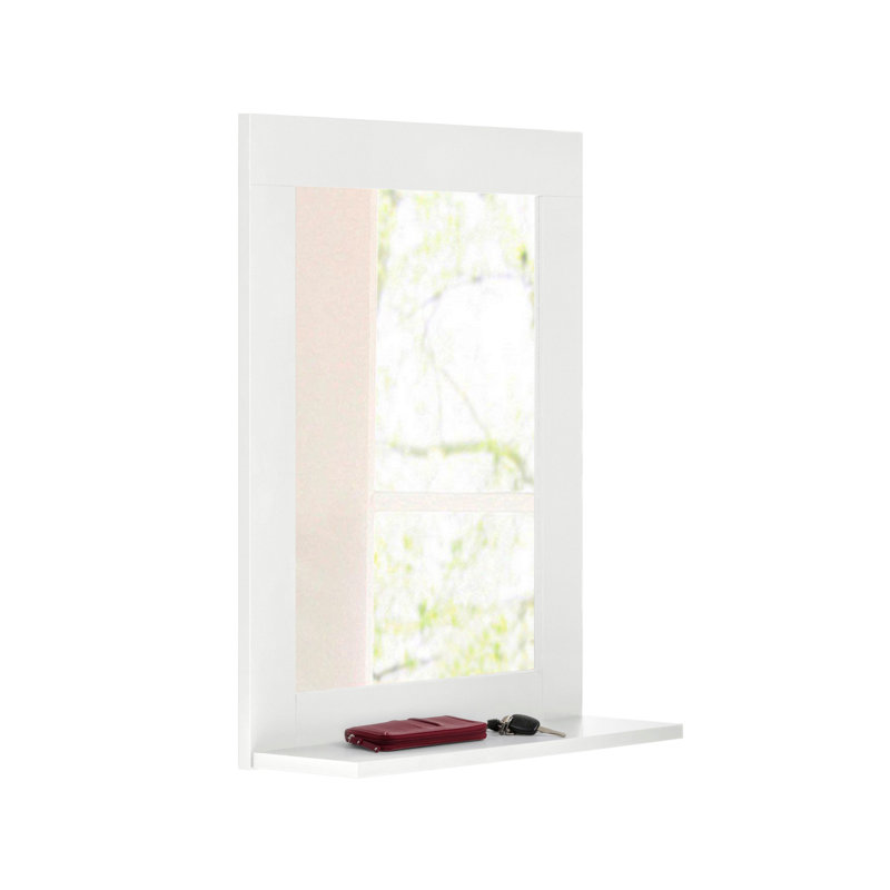 Bulma Wood Wall Mirror, White
