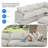 Canapé modulaire rembourré en duvet, canapé convertible Comfty-105271804