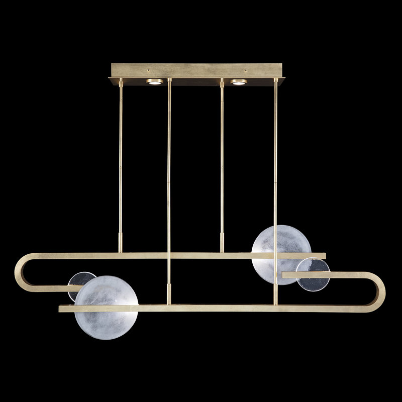 Luminaire suspendu 65 po Selene, Doré clair