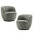 Nen Boucle Swivel Barrel Chair-958135544