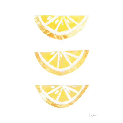 " Lemon Slices I " by Courtney Prahl Painting Print