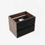 Meuble-lavabo mural 24 po avec double tiroir noir doux et meuble-lavabo mural flottant pour salle de bain moderne